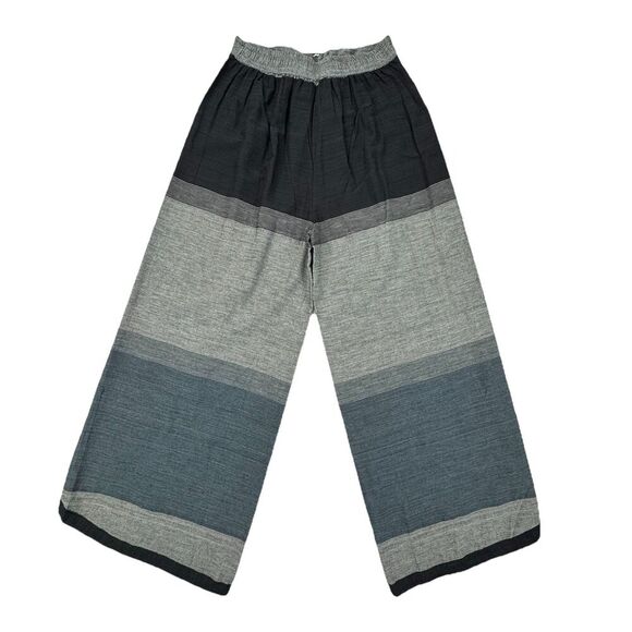 Women’s Boho Wrap Pants L/XL Open Trousers Cotton Wide Leg Hippie Festival Nepal - Picture 4 of 9